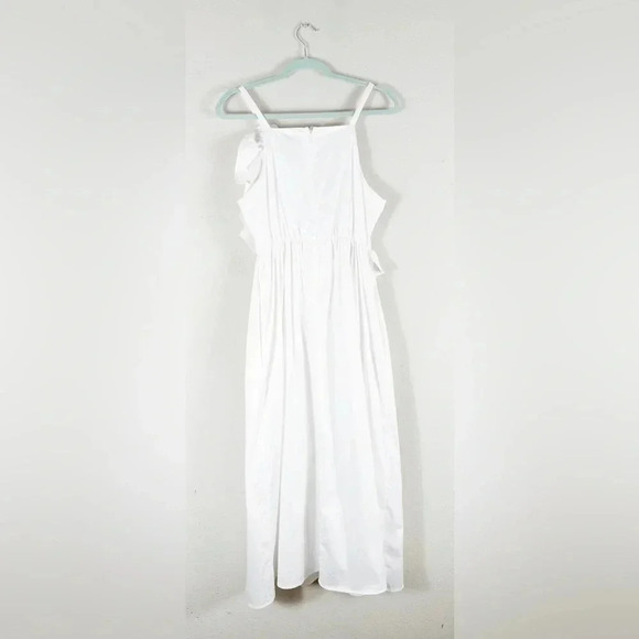 NWT Crosby by Mollie Burch Genevieve Midi Dress in Bright White size L - Picture 5 of 16
